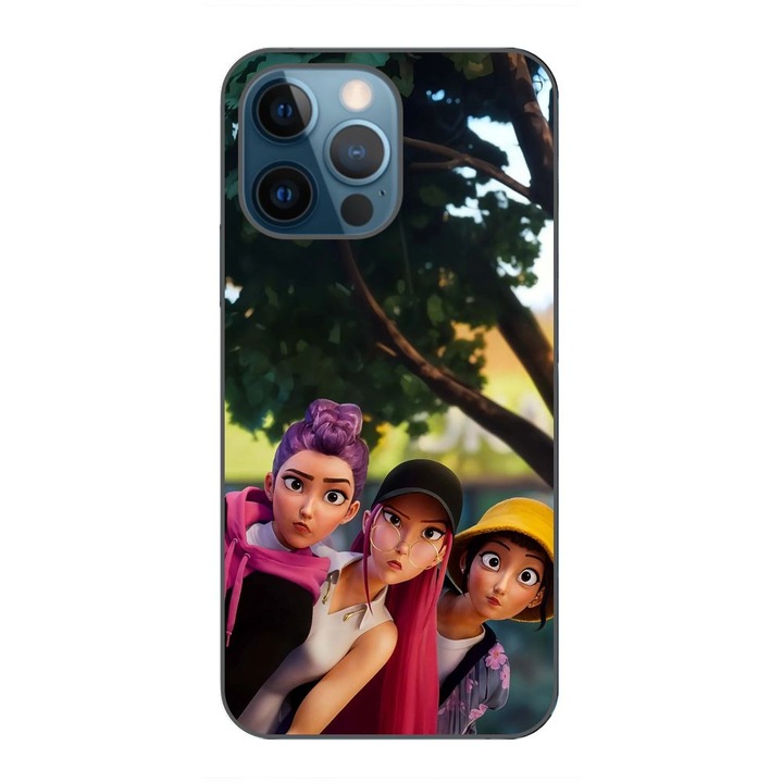 Husa compatibila cu Apple iPhone 12 Pro Silicon Gel Tpu Model KPop Demon Hunters Shy Girls