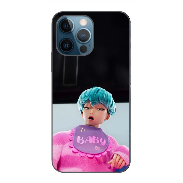 Husa compatibila cu Apple iPhone 12 Pro Silicon Gel Tpu Model KPop Demon Hunters Saja Baby