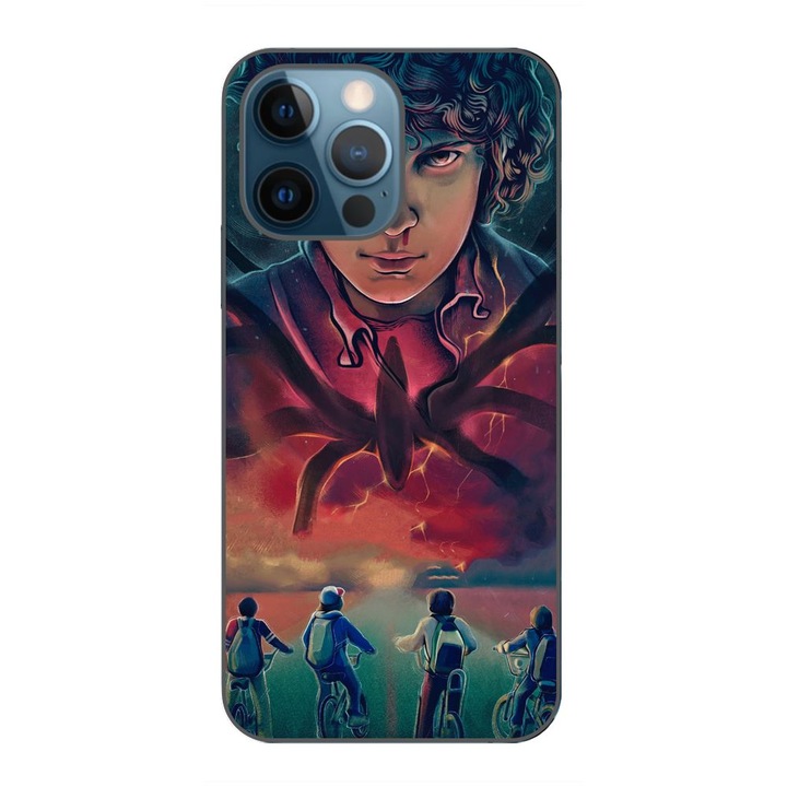 Husa compatibila cu Apple iPhone 12 Pro Silicon Gel Tpu Model Stranger Things Cartoon