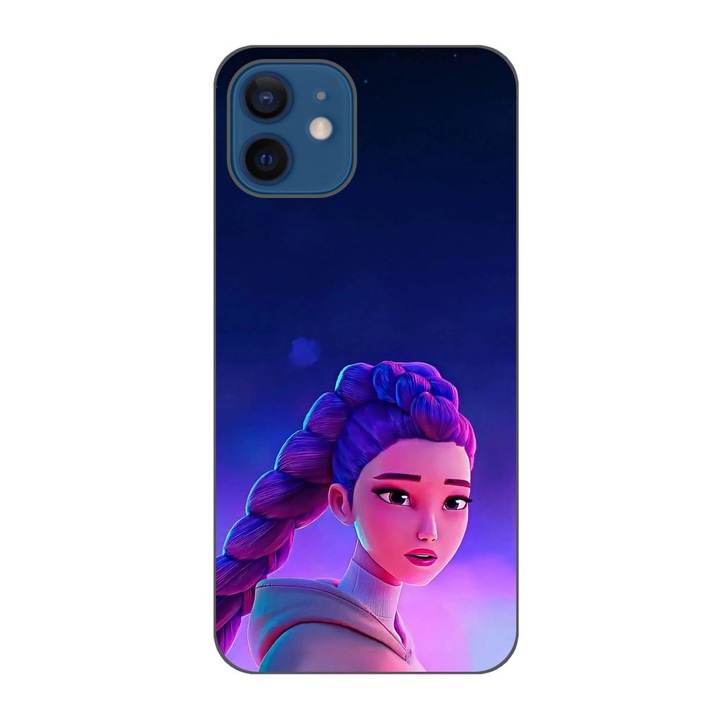 Husa compatibila cu Apple iPhone 12 Silicon Gel Tpu Model KPop Demon Hunters Rumi Sunset