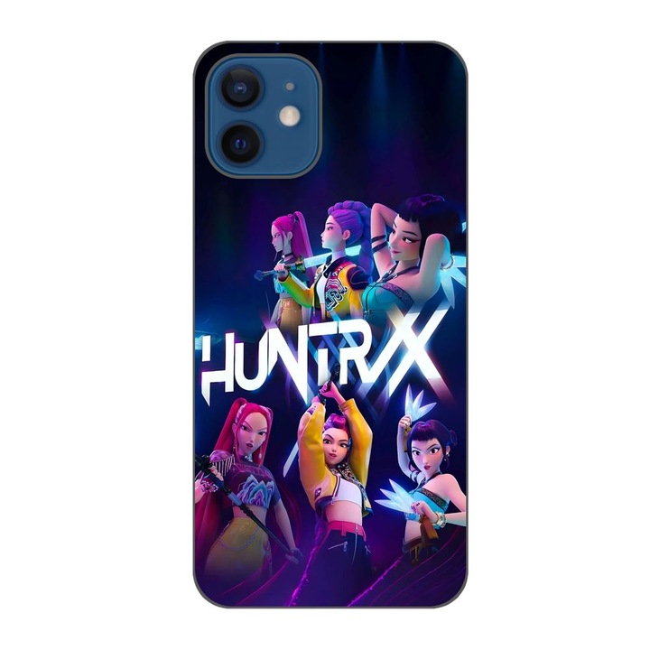 Husa compatibila cu Apple iPhone 12 Silicon Gel Tpu Model KPop Demon Hunters HuntrXX