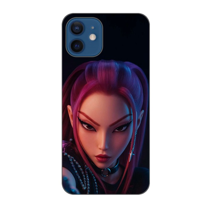 Husa compatibila cu Apple iPhone 12 Silicon Gel Tpu Model KPop Demon Hunters Beautiful Mira