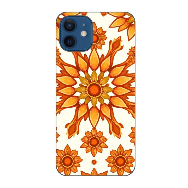 Husa compatibila cu Apple iPhone 12 Silicon Gel Tpu Model Sun Flower Soul