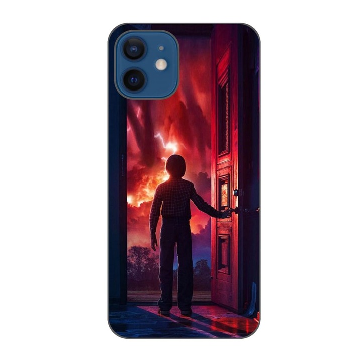 Husa compatibila cu Apple iPhone 12 Silicon Gel Tpu Model Stranger Things Door to Hell