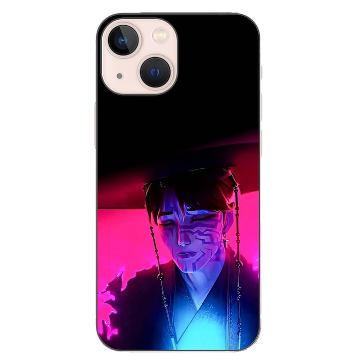 Husa compatibila cu Apple iPhone 13 Mini Silicon Gel Tpu Model KPop Demon Hunters Jinu Universe