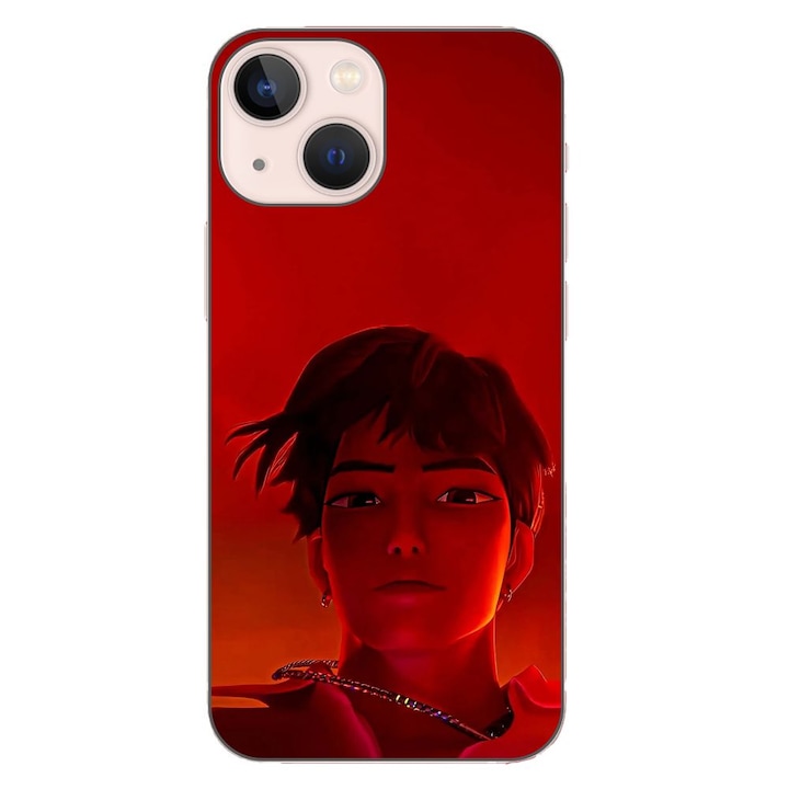 Husa compatibila cu Apple iPhone 13 Mini Silicon Gel Tpu Model KPop Demon Hunters Jinu Red