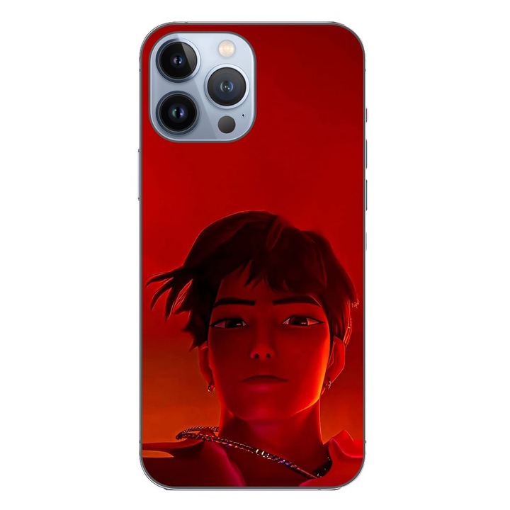 Husa compatibila cu Apple iPhone 13 Pro Max Silicon Gel Tpu Model KPop Demon Hunters Jinu Red