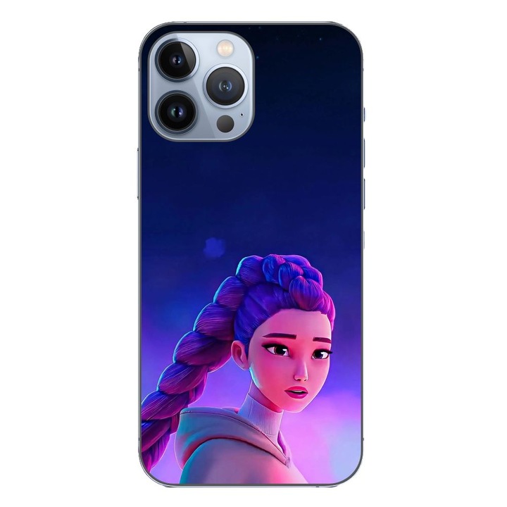 Husa compatibila cu Apple iPhone 13 Pro Max Silicon Gel Tpu Model KPop Demon Hunters Rumi Sunset