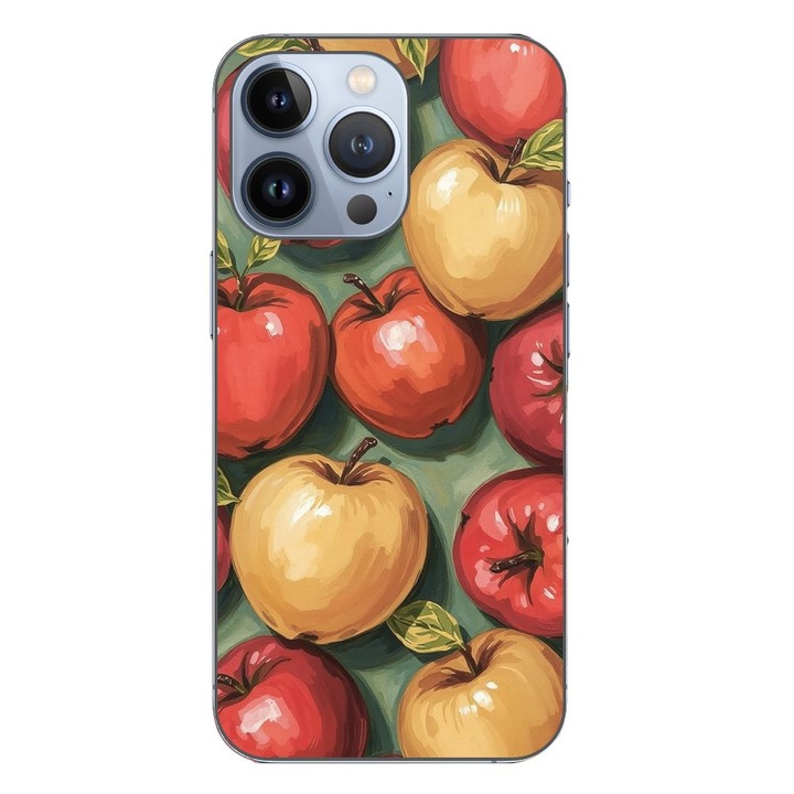 Husa compatibila cu Apple iPhone 13 Pro Silicon Gel Tpu Model Painted compatibila cu Apples