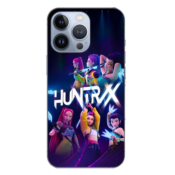 Husa compatibila cu Apple iPhone 13 Pro Silicon Gel Tpu Model KPop Demon Hunters HuntrXX