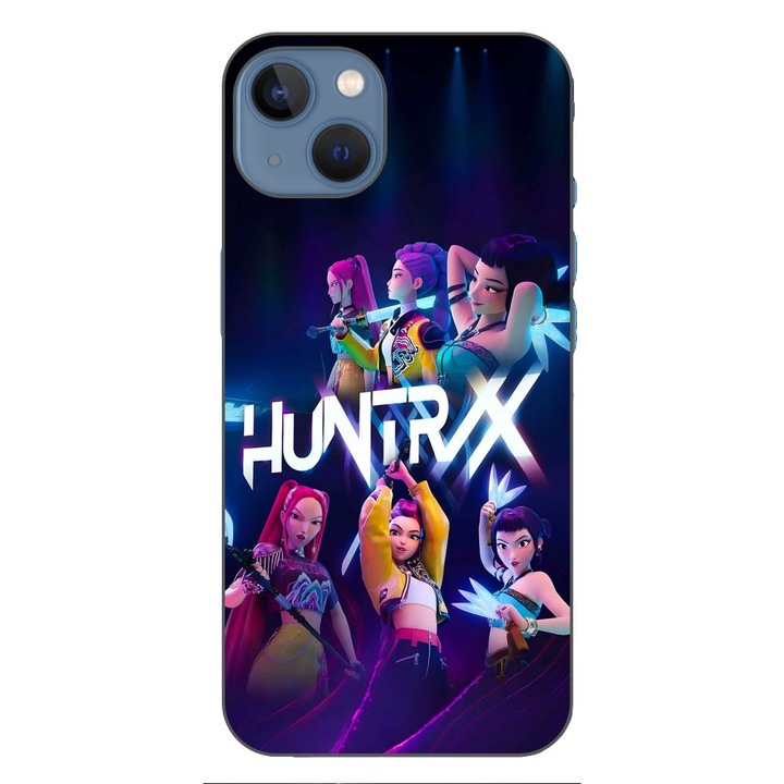 Husa compatibila cu Apple iPhone 13 Silicon Gel Tpu Model KPop Demon Hunters HuntrXX