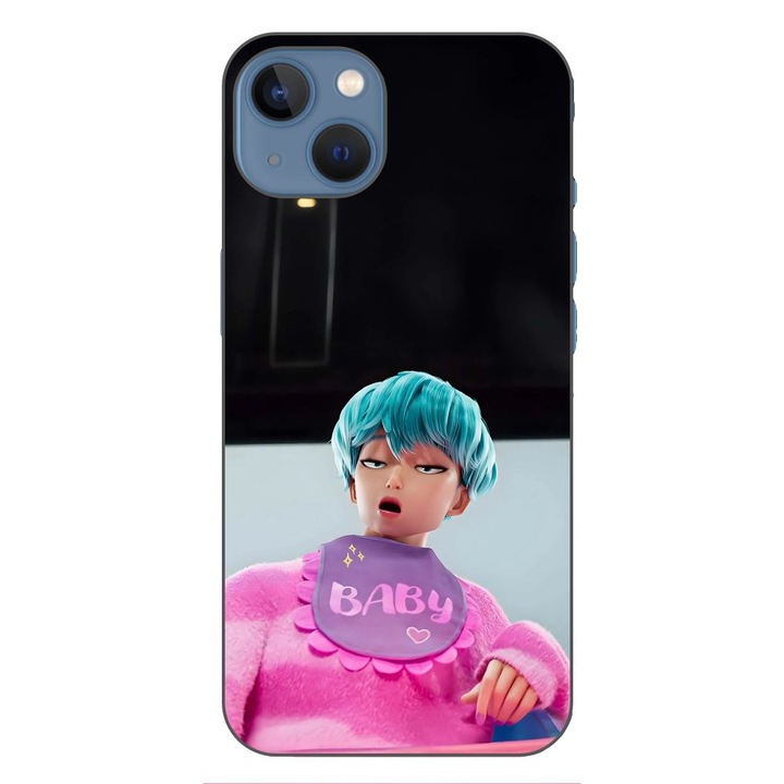 Husa compatibila cu Apple iPhone 13 Silicon Gel Tpu Model KPop Demon Hunters Saja Baby