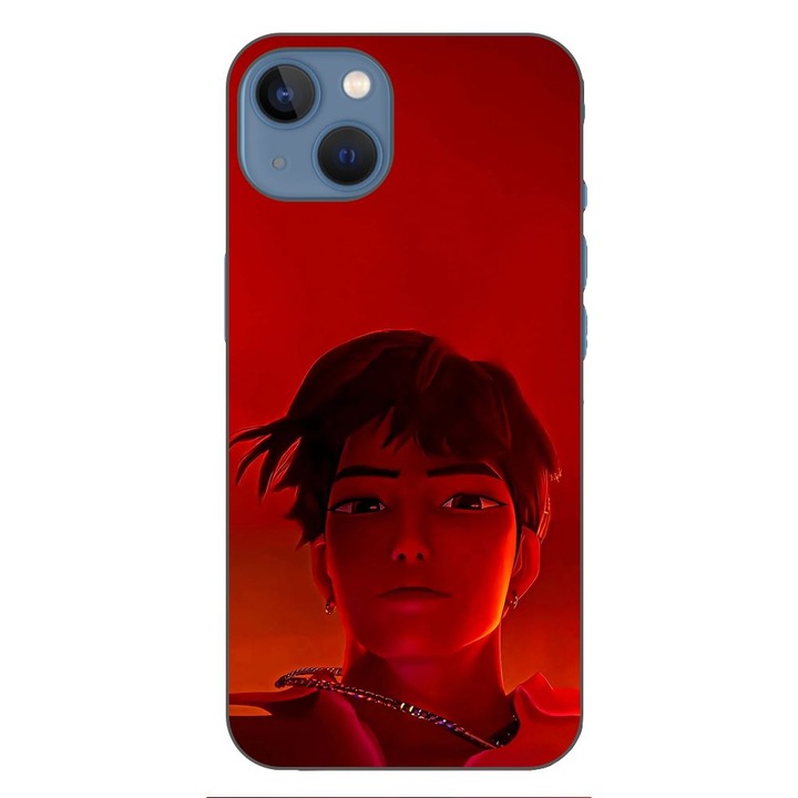 Husa compatibila cu Apple iPhone 13 Silicon Gel Tpu Model KPop Demon Hunters Jinu Red