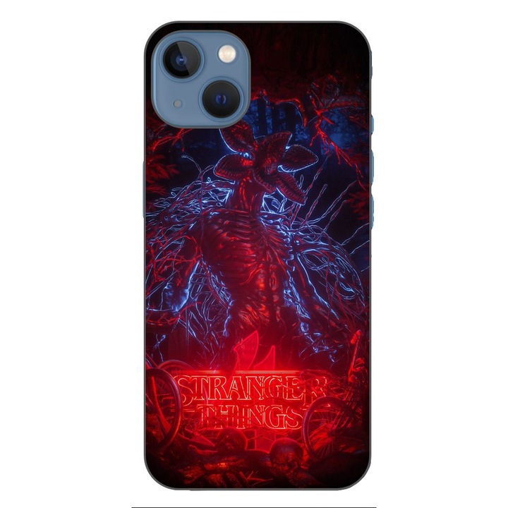 Husa compatibila cu Apple iPhone 13 Silicon Gel Tpu Model Stranger Things Demogorgon