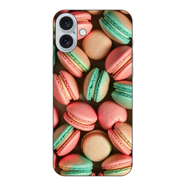 Husa compatibila cu Apple iPhone 16 Plus Silicon Gel Tpu Model Tasty Macarons