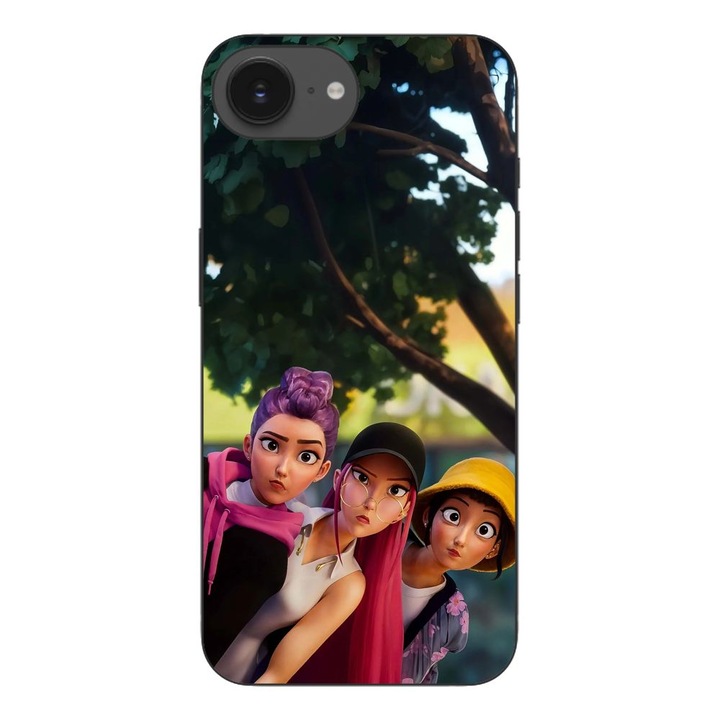 Husa compatibila cu Apple iPhone 16e Silicon Gel Tpu Model KPop Demon Hunters Shy Girls