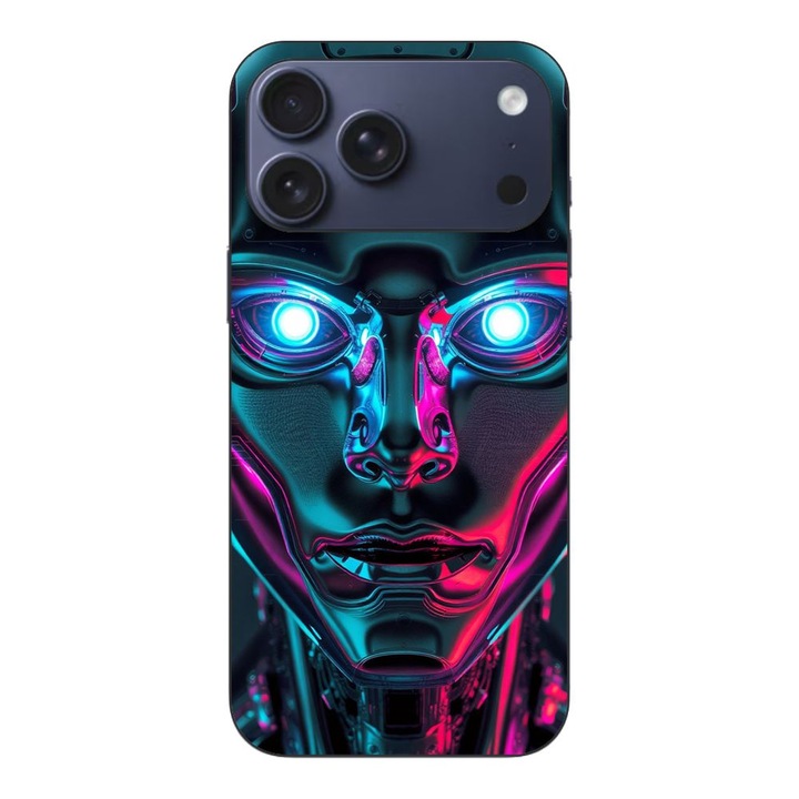 Husa compatibila cu Apple iPhone 17 Pro Max Silicon Gel Tpu Model Chrome Humanoid