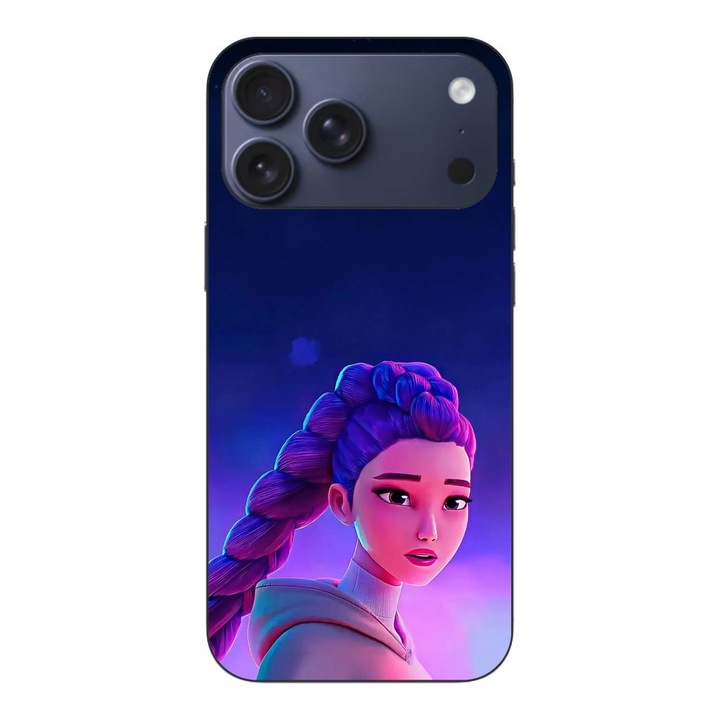 Husa compatibila cu Apple iPhone 17 Pro Max Silicon Gel Tpu Model KPop Demon Hunters Rumi Sunset