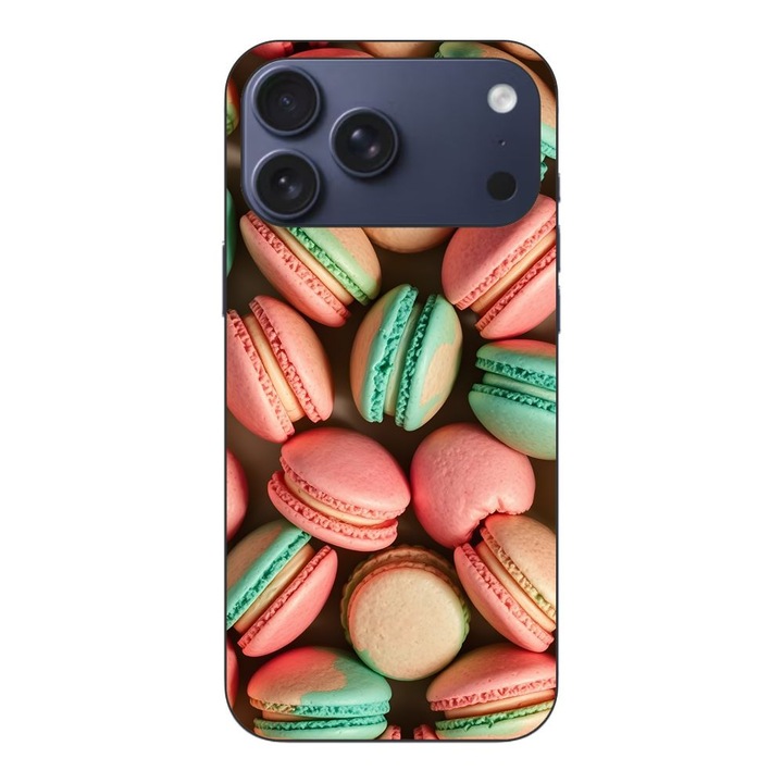 Husa compatibila cu Apple iPhone 17 Pro Max Silicon Gel Tpu Model Tasty Macarons