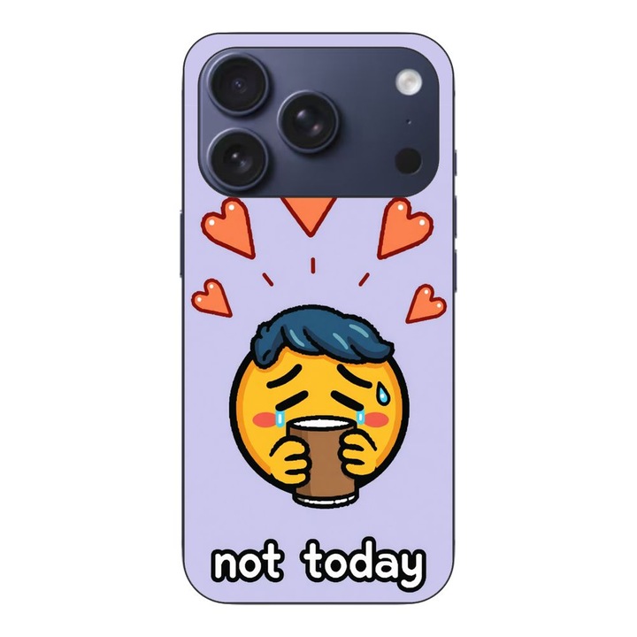 Husa compatibila cu Apple iPhone 17 Pro Silicon Gel Tpu Model Not Today