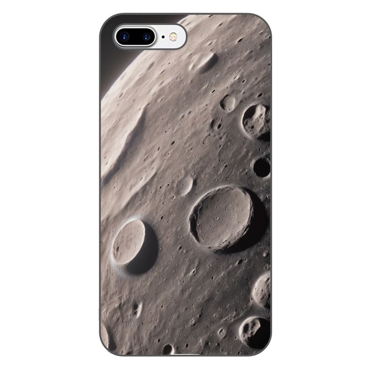Husa compatibila cu Apple iPhone 7 Plus, 8 Plus Silicon Gel Tpu Model Moon Surface