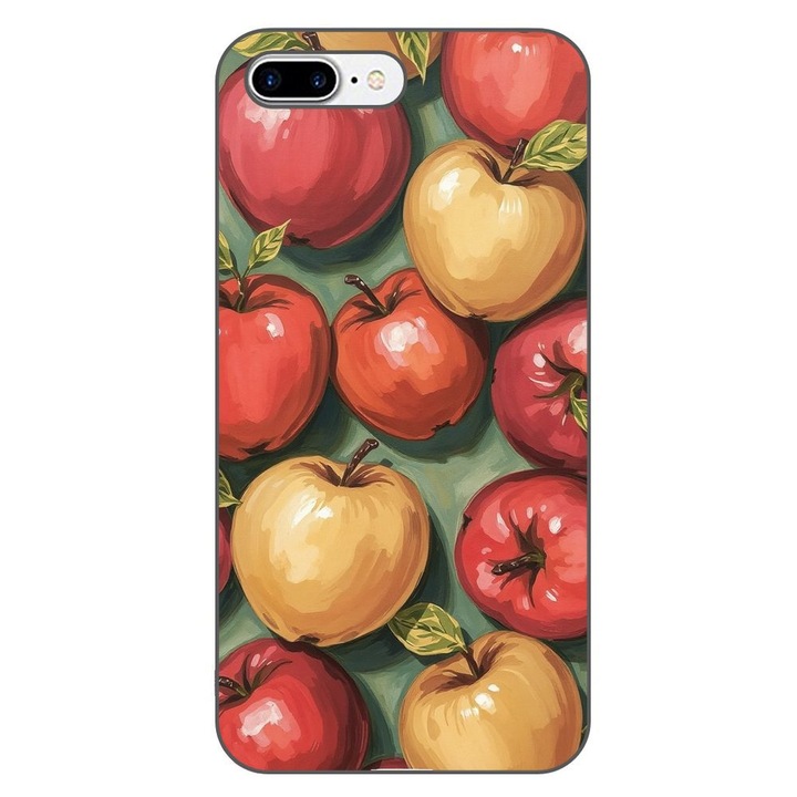 Husa compatibila cu Apple iPhone 7 Plus, 8 Plus Silicon Gel Tpu Model Painted compatibila cu Apples