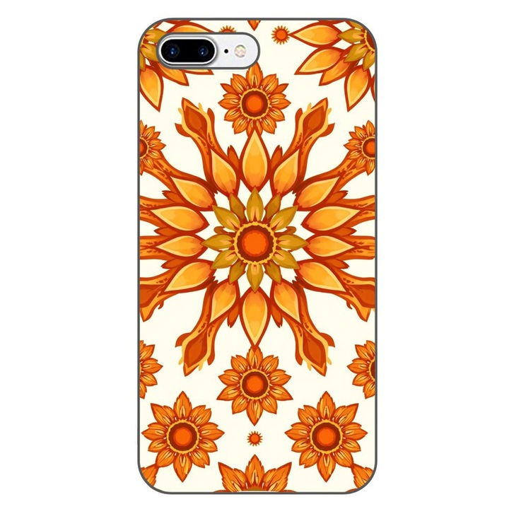 Husa compatibila cu Apple iPhone 7 Plus, 8 Plus Silicon Gel Tpu Model Sun Flower Soul