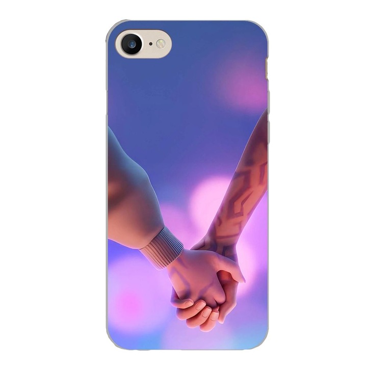 Husa compatibila cu Apple iPhone 7, iPhone 8, iPhone SE 2020 Silicon Gel Tpu Model KPop Demon Hunters Couples Hands