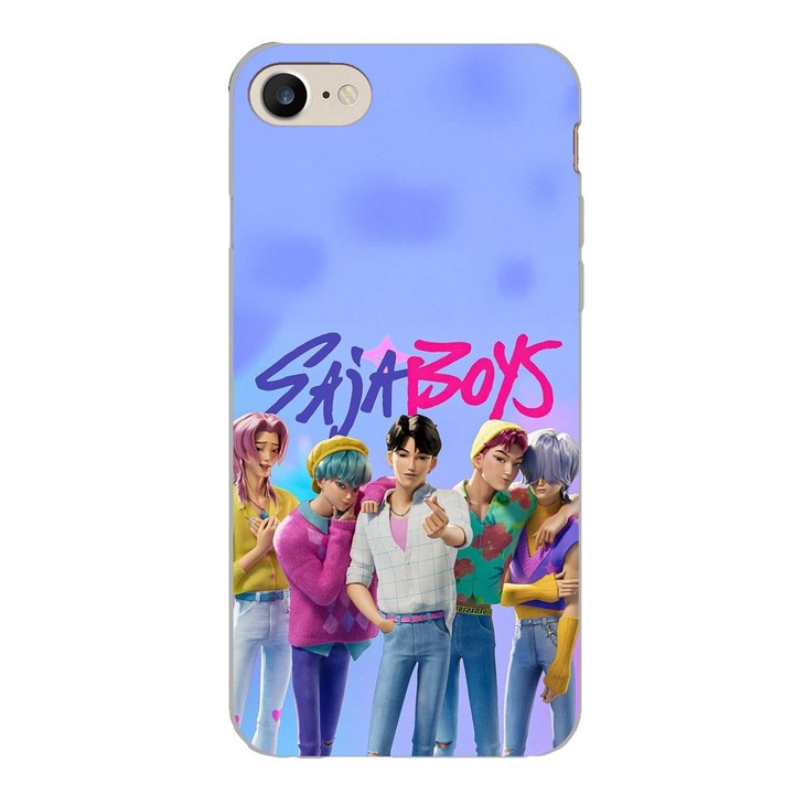 Husa compatibila cu Apple iPhone 7, iPhone 8, iPhone SE 2020 Silicon Gel Tpu Model KPop Demon Hunters Saja Boys