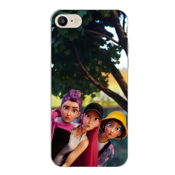 Husa compatibila cu Apple iPhone 7, iPhone 8, iPhone SE 2020 Silicon Gel Tpu Model KPop Demon Hunters Shy Girls