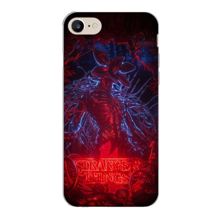 Husa compatibila cu Apple iPhone 7, iPhone 8, iPhone SE 2020 Silicon Gel Tpu Model Stranger Things Demogorgon