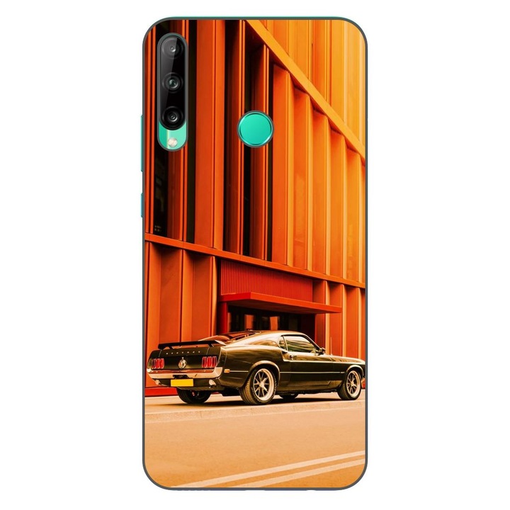 Husa compatibila cu Huawei P40 Lite E Silicon Gel Tpu Model Mustang Sunset