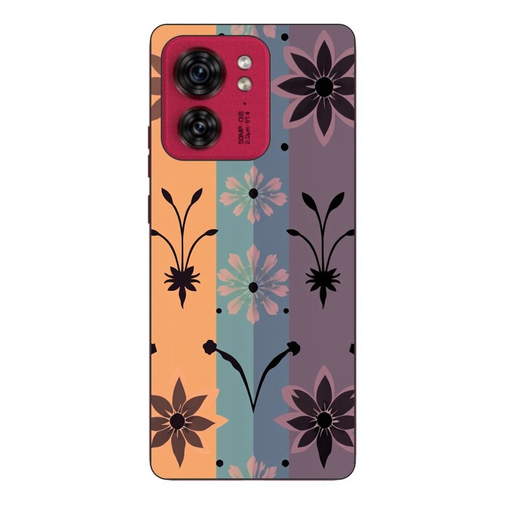 Husa compatibila cu Motorola Edge 40 Silicon Gel Tpu Model Vintage Decal Flower