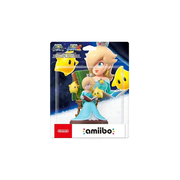 Figurina Nintendo Amiibo - Rosalina & Lumas, pentru jocurile Super Mario Galaxy 1+2.