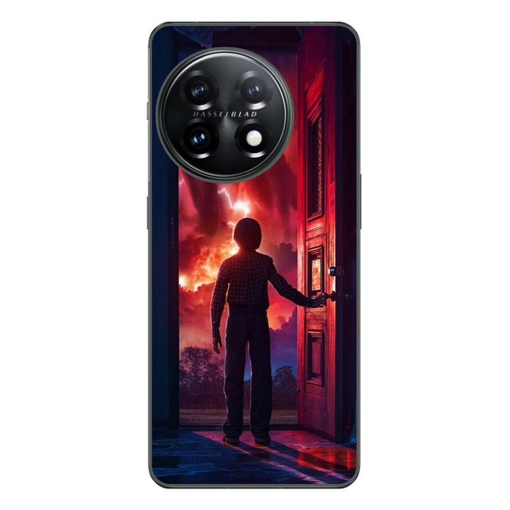 Husa compatibila cu OnePlus 12R Silicon Gel Tpu Model Stranger Things Door to Hell