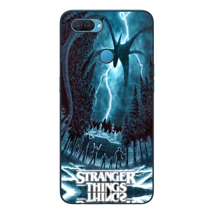 Husa compatibila cu Oppo A12 Silicon Gel Tpu Model Stranger Things Storm Monster