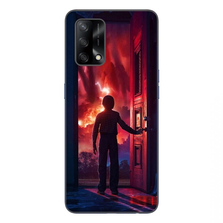 Husa compatibila cu Oppo A74 4G Silicon Gel Tpu Model Stranger Things Door to Hell