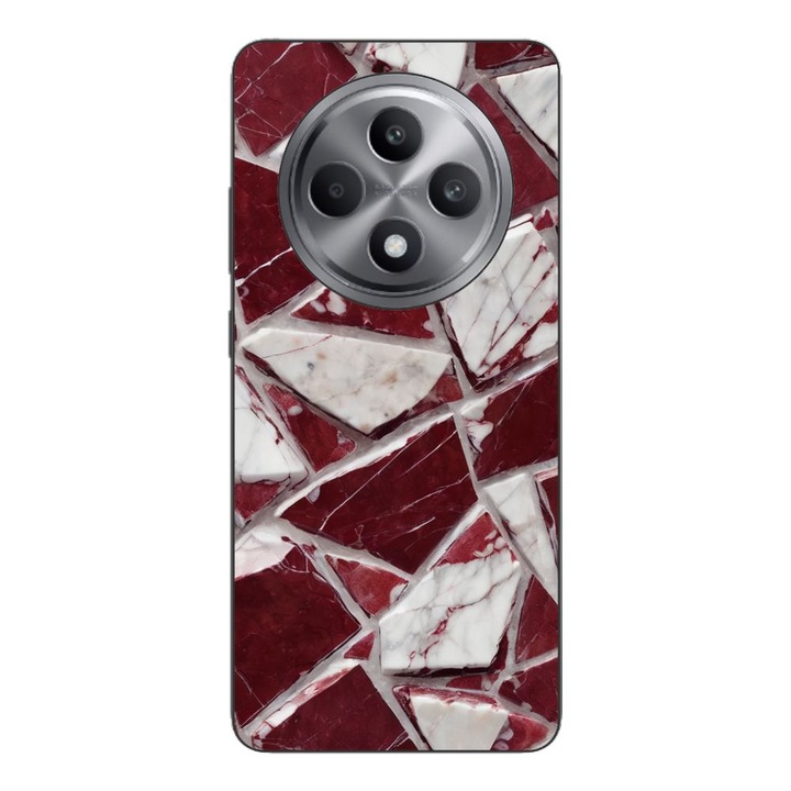 Husa compatibila cu Oppo Reno12 FS Silicon Gel Tpu Model Broken Glass Red Blood