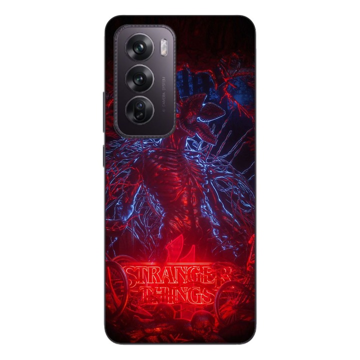 Husa compatibila cu Oppo Reno12 Pro Silicon Gel Tpu Model Stranger Things Demogorgon
