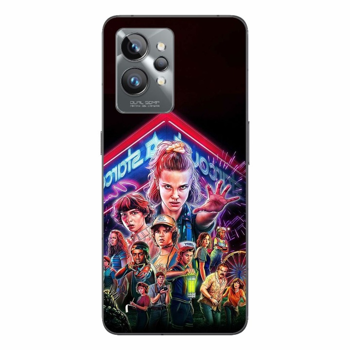 Husa compatibila cu Realme GT2 Pro Silicon Gel Tpu Model Stranger Things All Team