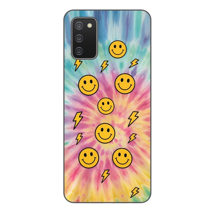 Husa compatibila cu Samsung Galaxy A03s Silicon Gel Tpu Model Retro Smiley Faces