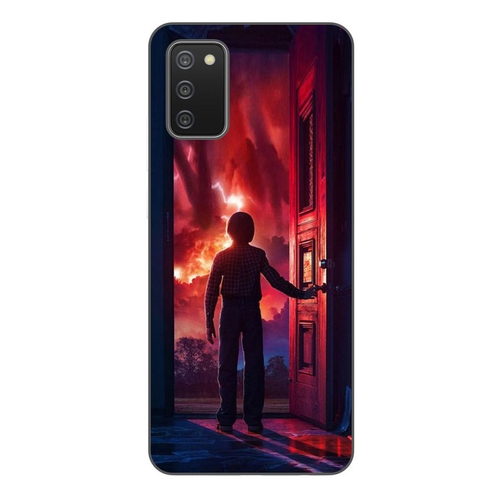 Husa compatibila cu Samsung Galaxy A03s Silicon Gel Tpu Model Stranger Things Door to Hell