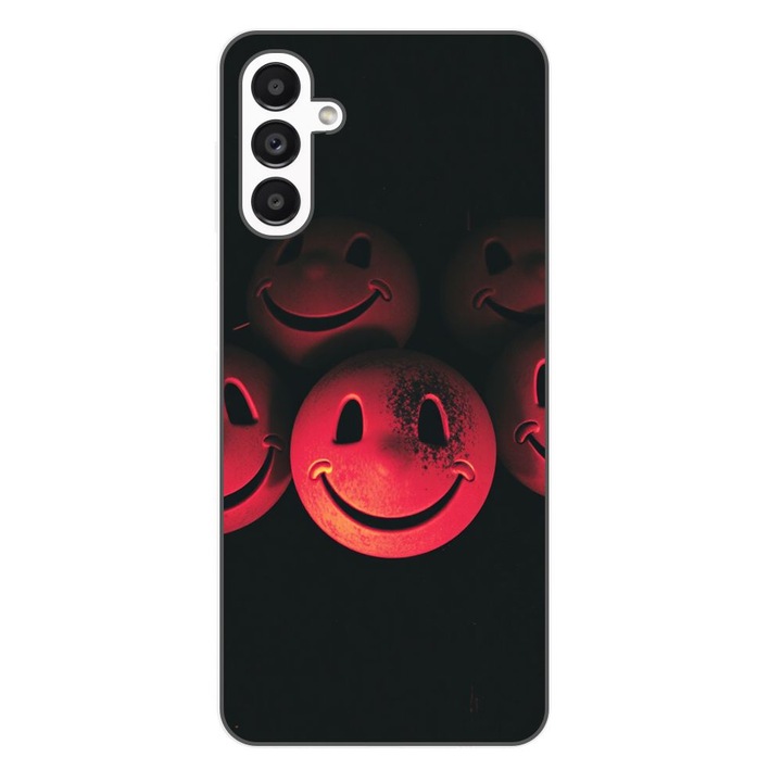 Husa compatibila cu Samsung Galaxy A04s Silicon Gel Tpu Model Grungy Smiley Faces