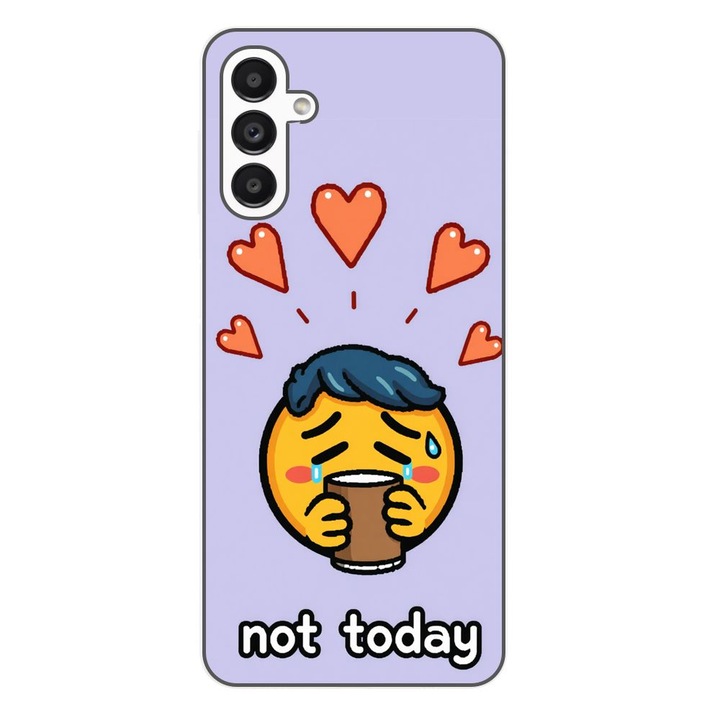 Husa compatibila cu Samsung Galaxy A04s Silicon Gel Tpu Model Not Today