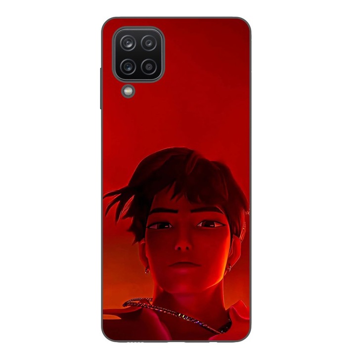 Husa compatibila cu Samsung Galaxy A12 Silicon Gel Tpu Model KPop Demon Hunters Jinu Red