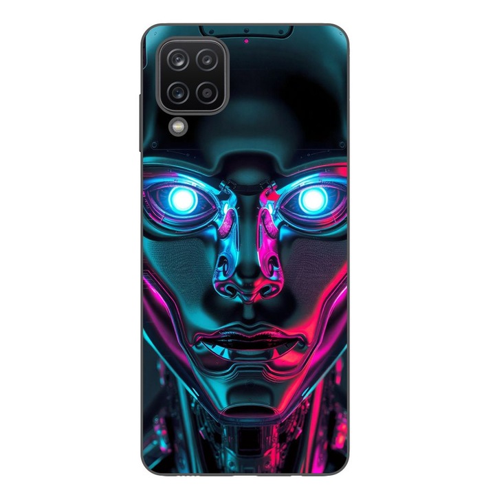 Husa compatibila cu Samsung Galaxy A12 Silicon Gel Tpu Model Chrome Humanoid
