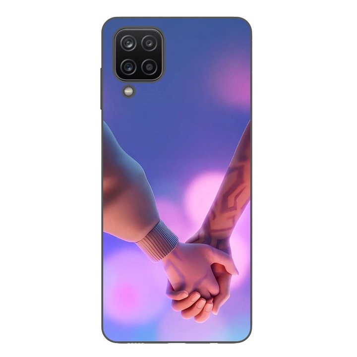 Husa compatibila cu Samsung Galaxy A12 Silicon Gel Tpu Model KPop Demon Hunters Couples Hands