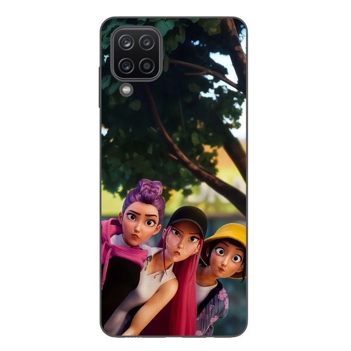 Husa compatibila cu Samsung Galaxy A12 Silicon Gel Tpu Model KPop Demon Hunters Shy Girls