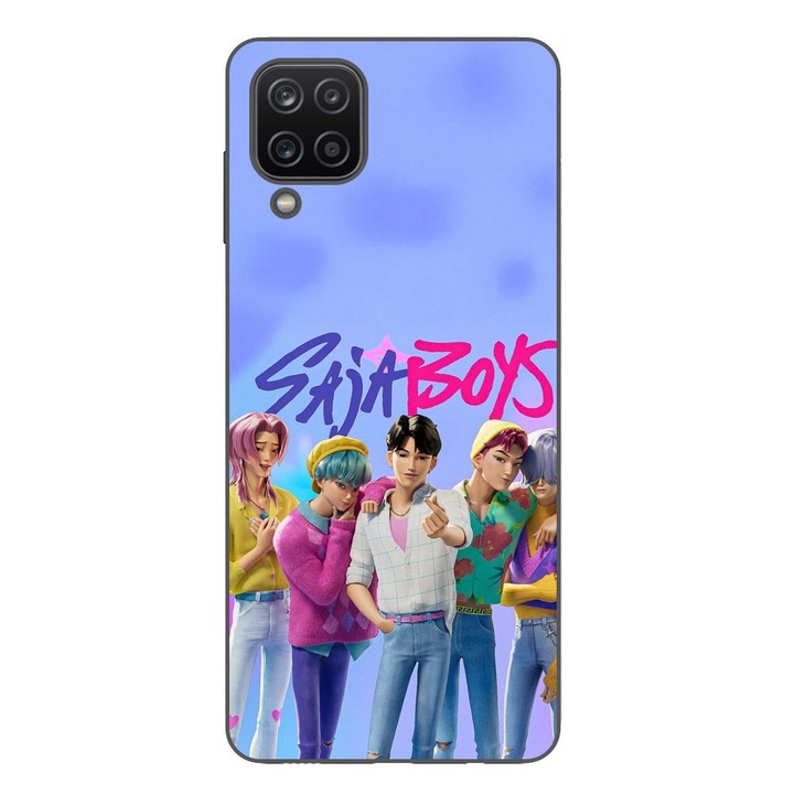 Husa compatibila cu Samsung Galaxy A12 Silicon Gel Tpu Model KPop Demon Hunters Saja Boys