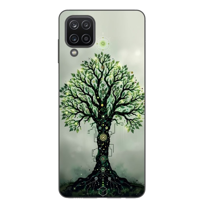 Husa compatibila cu Samsung Galaxy A12 Silicon Gel Tpu Model Mystical Tree